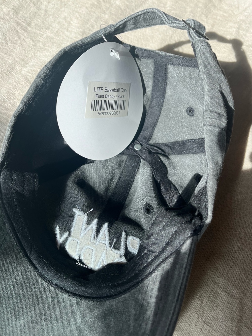 Plant Daddy Embroidered Cap - Charcoal Gray - Picture 3 of 4